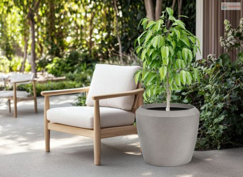 G21 Cement Round virágcserép 55,6 x 55,6 x 48,4