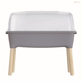   Prosperplast RESPANA PLANTER WOOD HIGH SET palántázó 78 cm szürke kő