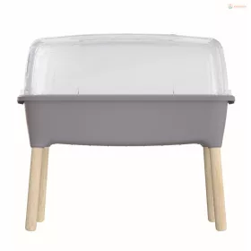   Prosperplast RESPANA PLANTER WOOD HIGH SET palántázó 78 cm szürke kő