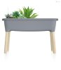 Prosperplast RESPANA PLANTER WOOD HIGH SET palántázó 78 cm szürke kő