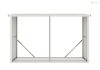 G21 WOH 682 tüzifa tároló - 302 x 119 cm, szürke