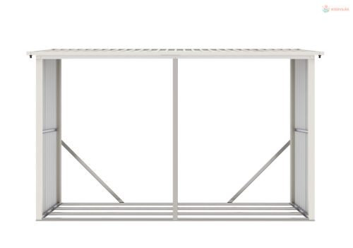 G21 WOH 682 tüzifa tároló - 302 x 119 cm, szürke