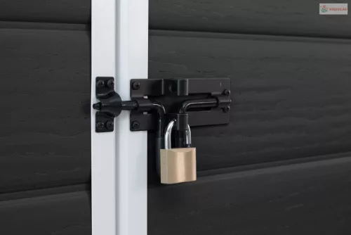 Kerti ház Keter Essential 6 x 4 sötétszürke / fehér, padlóval