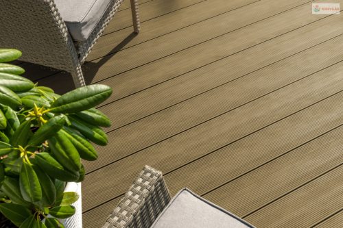 G21 elzáró kültéri burkolólap, 2,5 x 14 x 400 cm, Cumaru WPC anyag