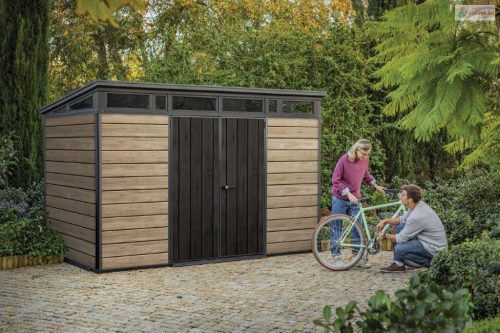 Keter Signature kerti ház 11x7 kőrisfa, padlóval