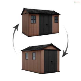 Keter Newton Plus wide 11x7,5 barna kerti ház padlóval