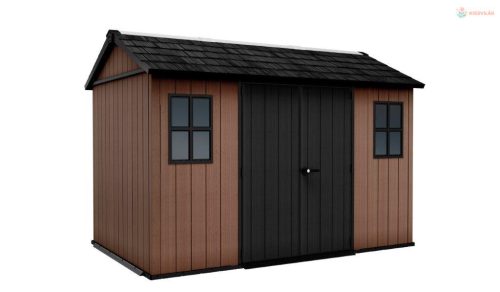 Keter Newton Plus wide 11x7,5 barna kerti ház padlóval