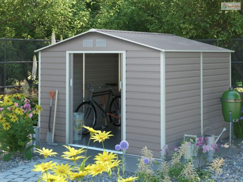 G21 GAH 706 - 277 x 255 cm-es kerti fém ház, szürke - sérült csomagolás