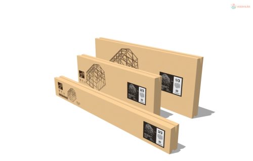 G21 GZ 59 üvegház - 251 x 311 cm, horganyzott