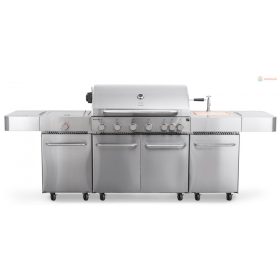   G21 Nevada BBQ konyha Premium Line gázgrill, 8 égőfej + ajándék nyomáscsökkentő