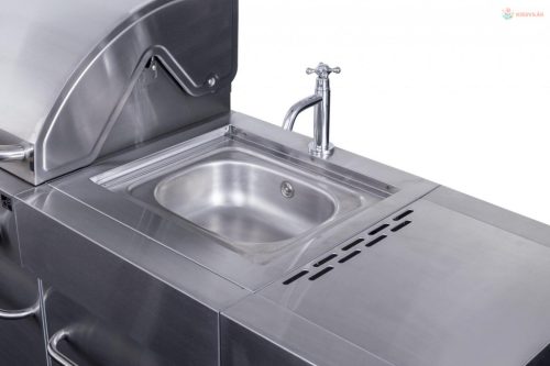 G21 Nevada BBQ konyha Premium Line gázgrill, 8 égőfej + ajándék nyomáscsökkentő