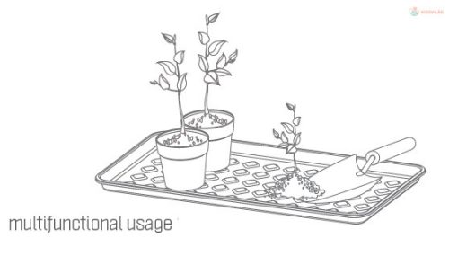 Prosperplast alátét DRY PAD antracit 71,6 cm