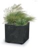 Prosperplast SIERRA SQUARE virágcserép ,beton effekt 38,5 cm antracit