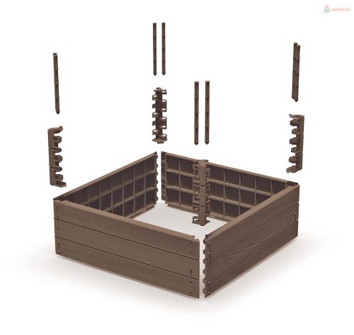 Prosperplast BASE WOODY magaságyas 75,6 cm barna