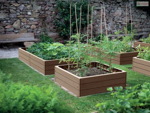 Prosperplast BASE WOODY magaságyas 75,6 cm barna