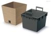 Prosperplast FURU SQUARE LOW ECO WOOD kaspó 24 cm naturo