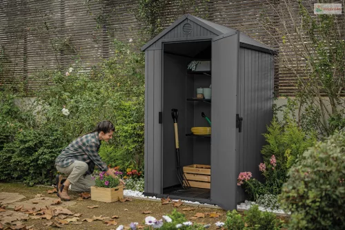 Keter Darwin 4 x 4 szürke kerti tároló padlóval