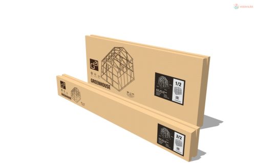 G21 GZ 48 üvegház - 251 x 191 cm, horganyzott