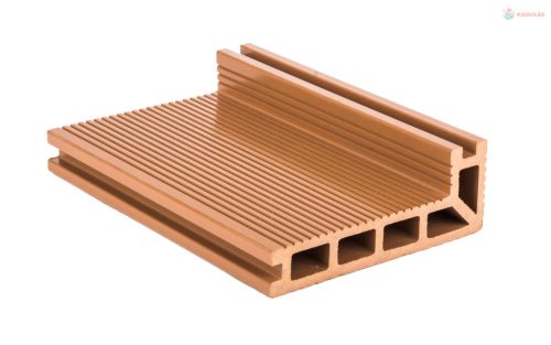 G21 elzáró kültéri burkolólap, 2,5 x 14 x 400 cm, Light Wood, WPC