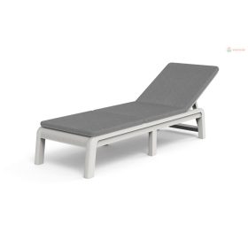 Keter Mallorca napozóágy, fehér, párnával