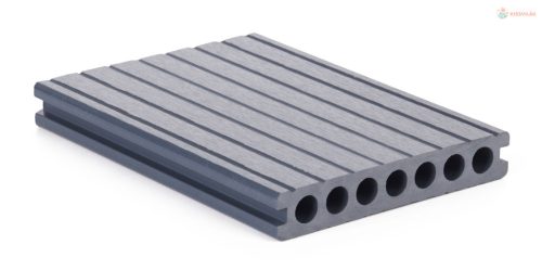 G21 kültéri burkolólap 2,5 x 14,8 x 400 cm, Silver Wood kerek lyukakkal, WPC