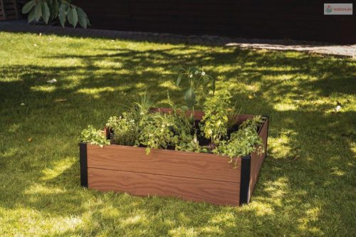 Keter Maple szögletes barna virágcserép