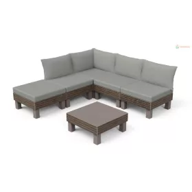   Keter Elements 5 személyes moduláris kerti bútor szett walnut