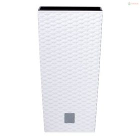   Prosperplast RATO SQUARE 20 x 20 x 37,6 cm, virágtartó, fehér