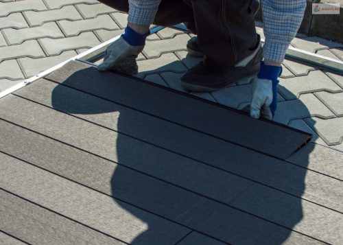 WPC padlóburkolat a G21 PAH 882 kerti tárolóhoz, Eben