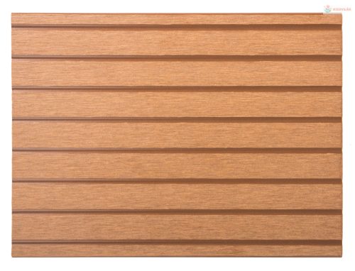 G21 kültéri burkolólap 2,5 x 14,8 x 400 cm, Light Wood kerek lyukakkal, WPC