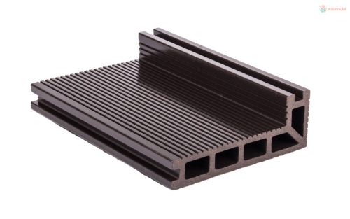 G21 kültéri elzáró burkolólap, 2,5 x 14 x 400 cm, Dark Wood, WPC