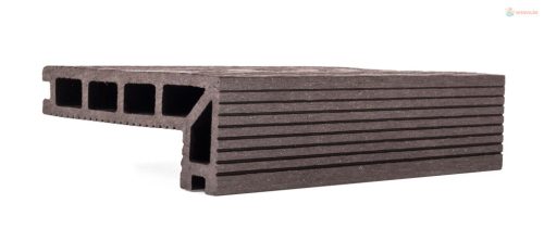 G21 kültéri elzáró burkolólap, 2,5 x 14 x 400 cm, Dark Wood, WPC