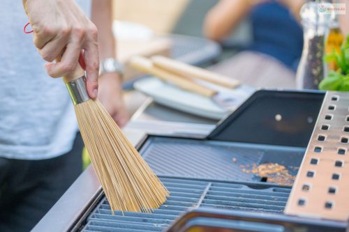 Grillszerszám G21 -bambusz kefe, serpenyők tisztításához