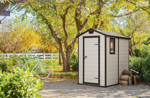 Keter MANOR kert tároló, 4 x 6 bézs, padlóval