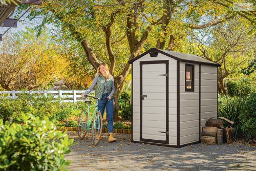 Keter MANOR kert tároló, 4 x 6 bézs, padlóval