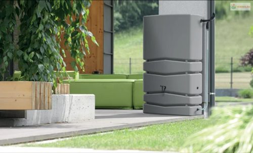 Prosperplast AQUA TOWER hordó világosszürke 350l