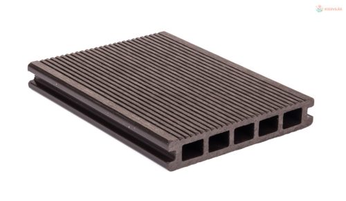 G21 kültéri burkolólap 2,5 x 14,8 x 400 cm, Dark Wood, WPC