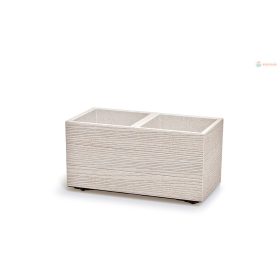   Virágcserep Prosperplast MADERA CASE eco fa 57,7 cm fehér eco