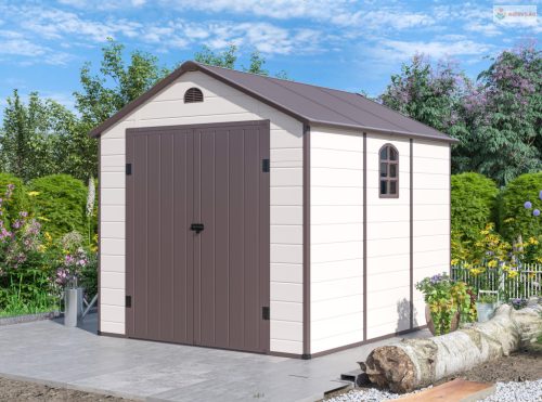 G21 Boston 670 kerti tároló - 241 x 278 cm, műanyag, bézs