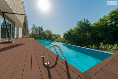 G21 kültéri padlóburkolat 2,5 x 14 x 400 cm, cseresznye szín, WPC