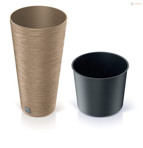 Virágcserép Prosperplast FURU SLIM ECO WOOD 30 cm, naturo