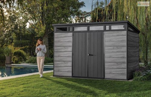 Kerti ház Keter PENT Signature 11x7 Storm Grey, padlóval