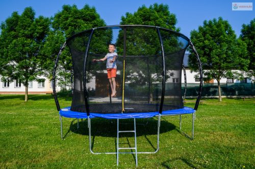 G21 SpaceJump trambulin védőhalóval, 305 cm, ajándék létrával, kék színben
