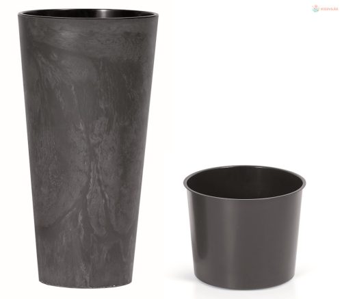 Prosperplast TUBUS SLIM BETON EFFECT kaspó antracit 30 cm