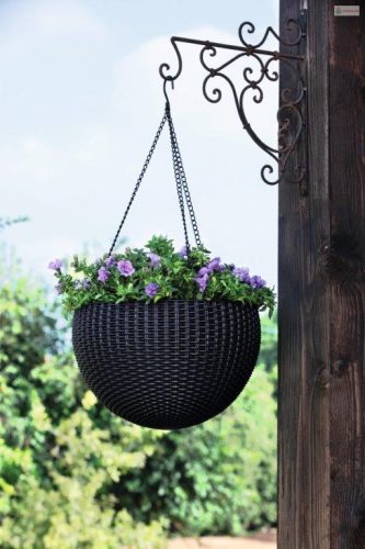 Keter Hanging Sphere függesztett virágtartó, grafit