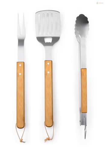 Grillezőeszközök G21 készlet, 3 darabos, fa nyéllel