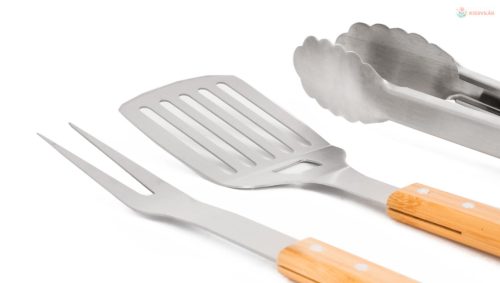 Grillezőeszközök G21 készlet, 3 darabos, fa nyéllel