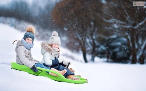 Bobszánkó Prosperplast SNOW TRAIN CONTROL  zöld