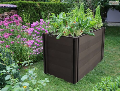 Magaságyás G21 Crop 143 x 68 x 80, WPC, ébenfa