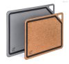 G21 EcoCut szeletelődeszka természetes cellulózból – 2 darabos készlet, grafit/barna színben
